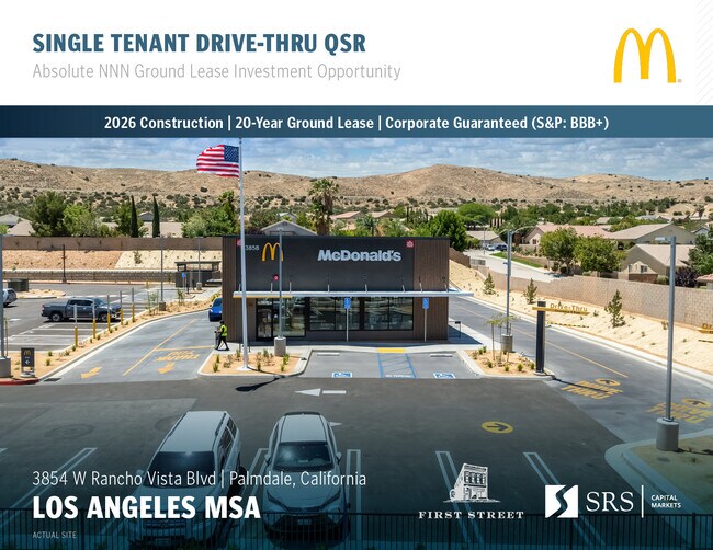 Plus de détails pour 3854 Rancho Vista Blvd, Palmdale, CA - Commerce de détail à vendre