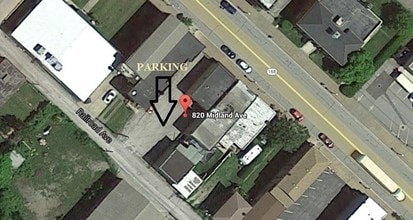 820 Midland Ave, Midland, PA - AERIAL  map view