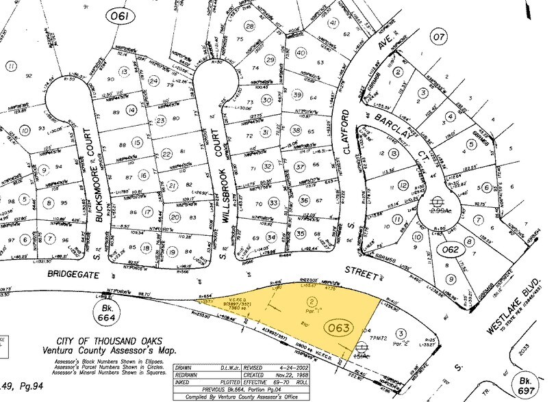 1800 Bridgegate St, Westlake Village, CA à louer - Plan cadastral - Image 3 de 4