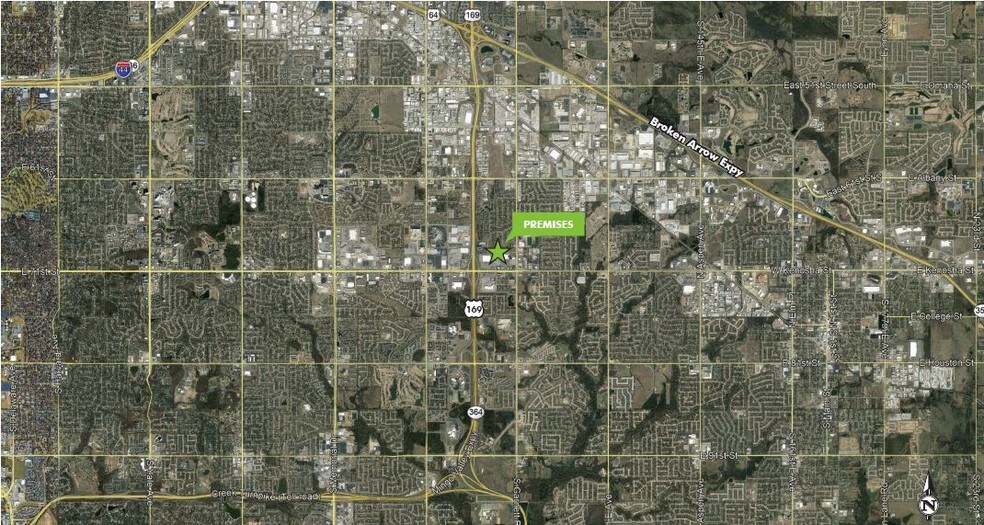 E 69TH STREET & 107TH E Ave, Tulsa, OK for sale - Aerial - Image 2 of 4
