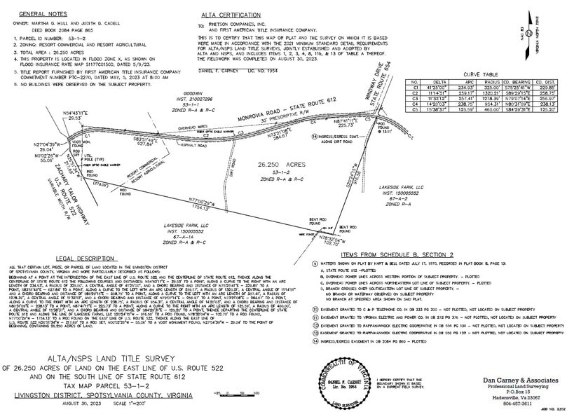 Route 522 @ Monrovia Rd, Orange, VA à vendre - Photo du bâtiment - Image 2 de 3