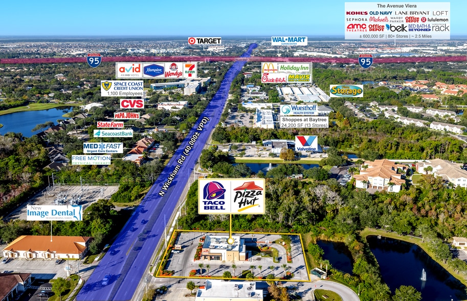 7840-7850 N Wickham Rd, Melbourne, FL for sale - Aerial - Image 2 of 12