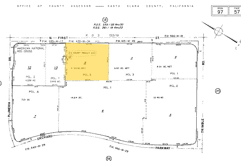 2711-2717 N 1st St, San Jose, CA à louer - Plan cadastral - Image 2 de 12