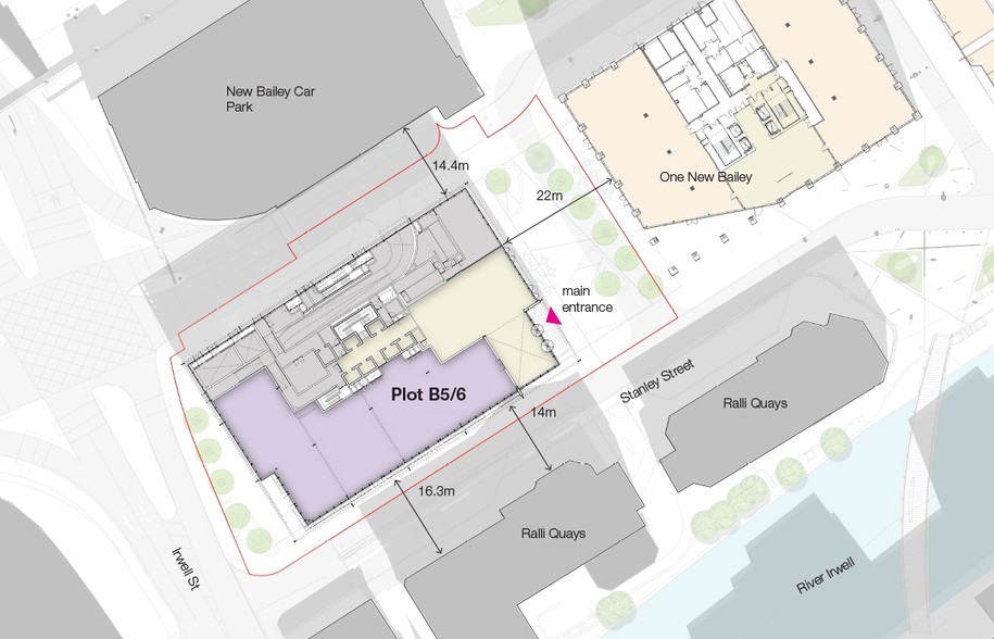 New Bailey St, Salford à louer - Plan de site - Image 2 de 2