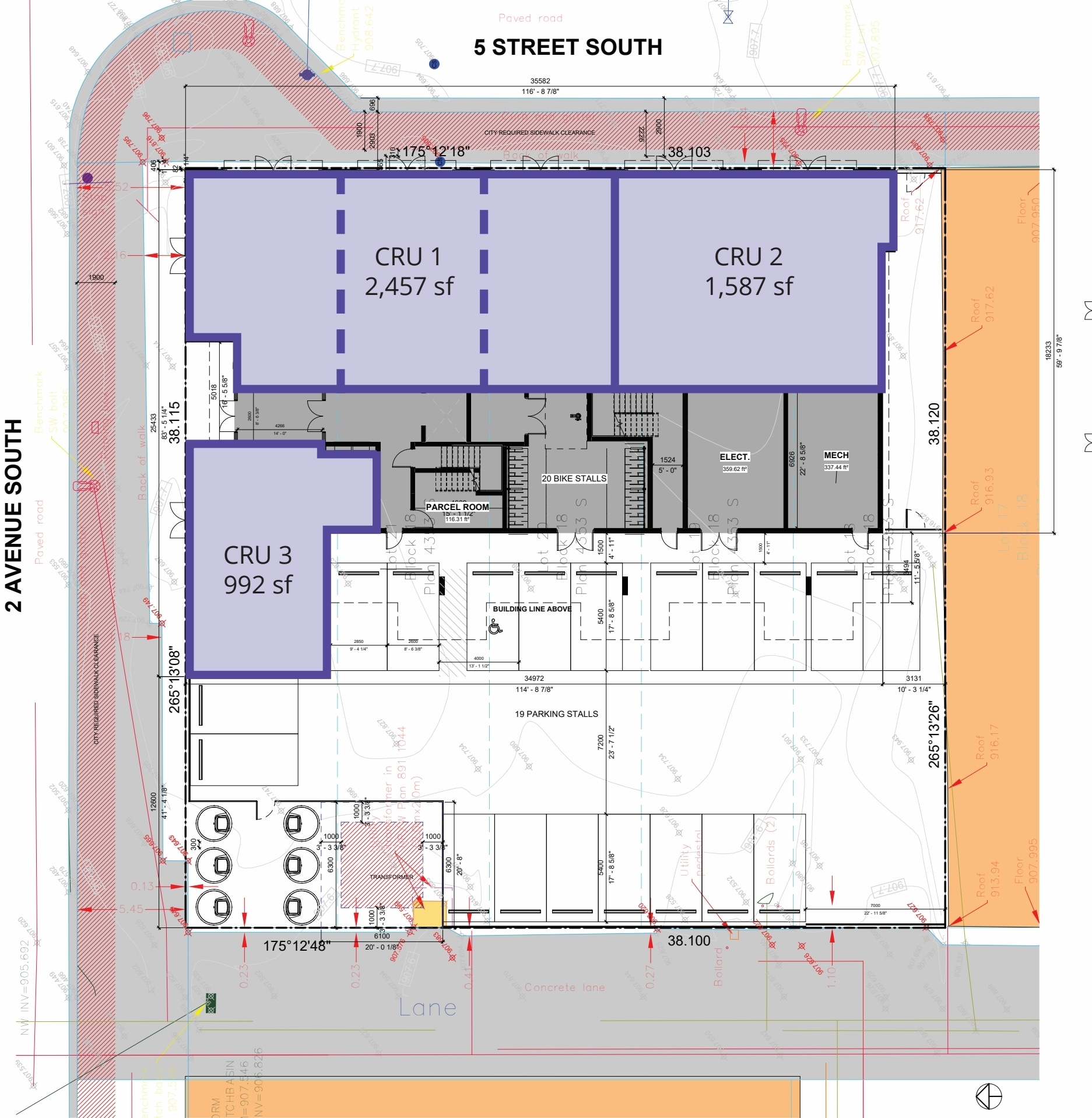 202 5 St S, Lethbridge, AB for lease Site Plan- Image 1 of 1