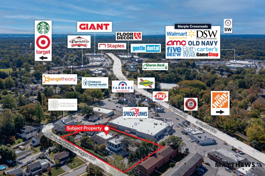 820 W Springfield Rd, Marple Township Delaware, PA à vendre - Photo du bâtiment - Image 3 de 3