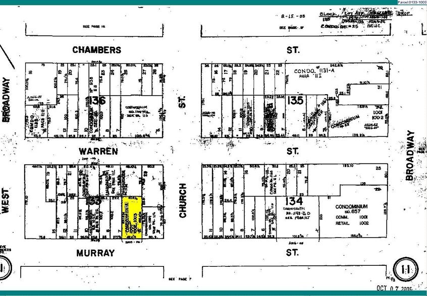 43 Murray St, New York, NY à louer - Plan cadastral - Image 2 de 7