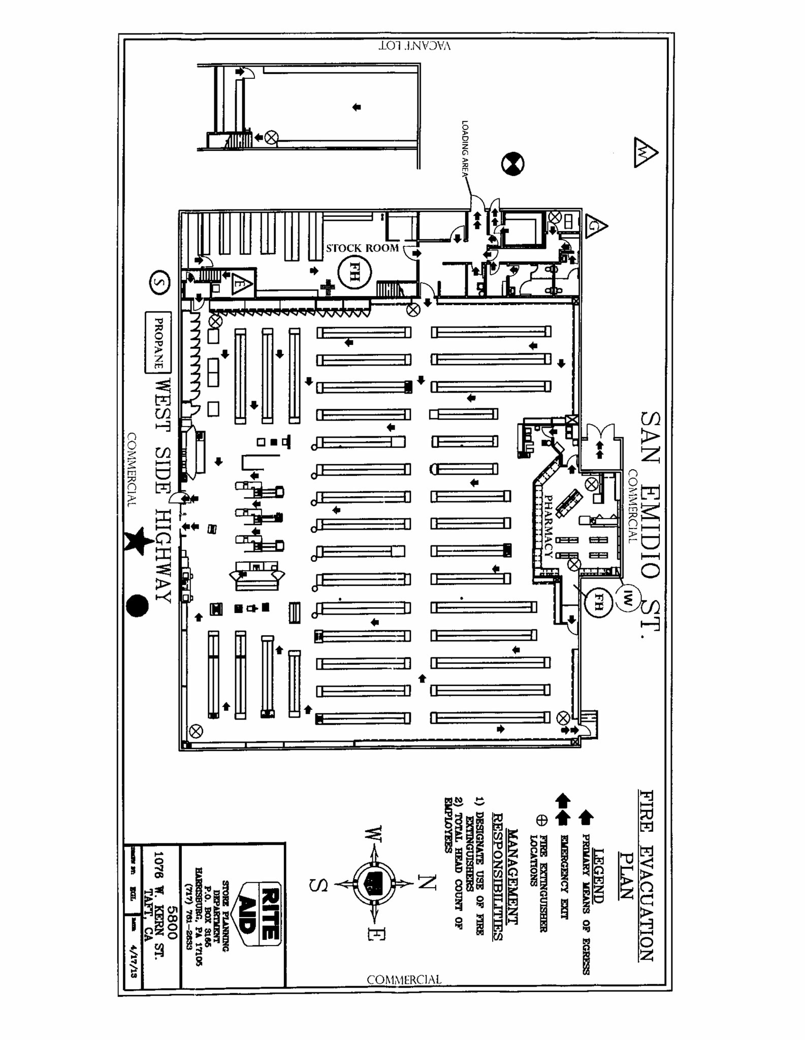 1008-1092 W Kern, Taft, CA à louer Plan de site- Image 1 de 1