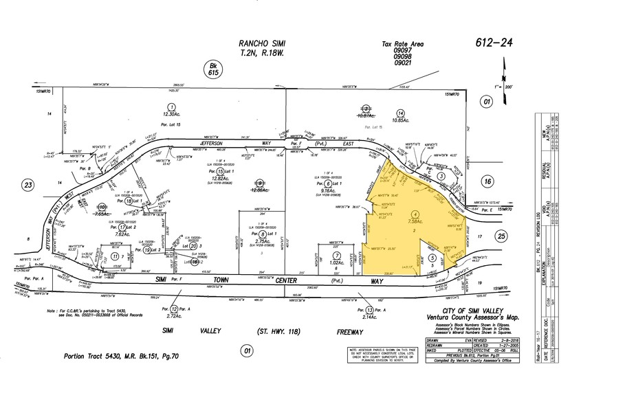 1475 Simi Town Center Way, Simi Valley, CA à vendre - Plan cadastral - Image 1 de 1