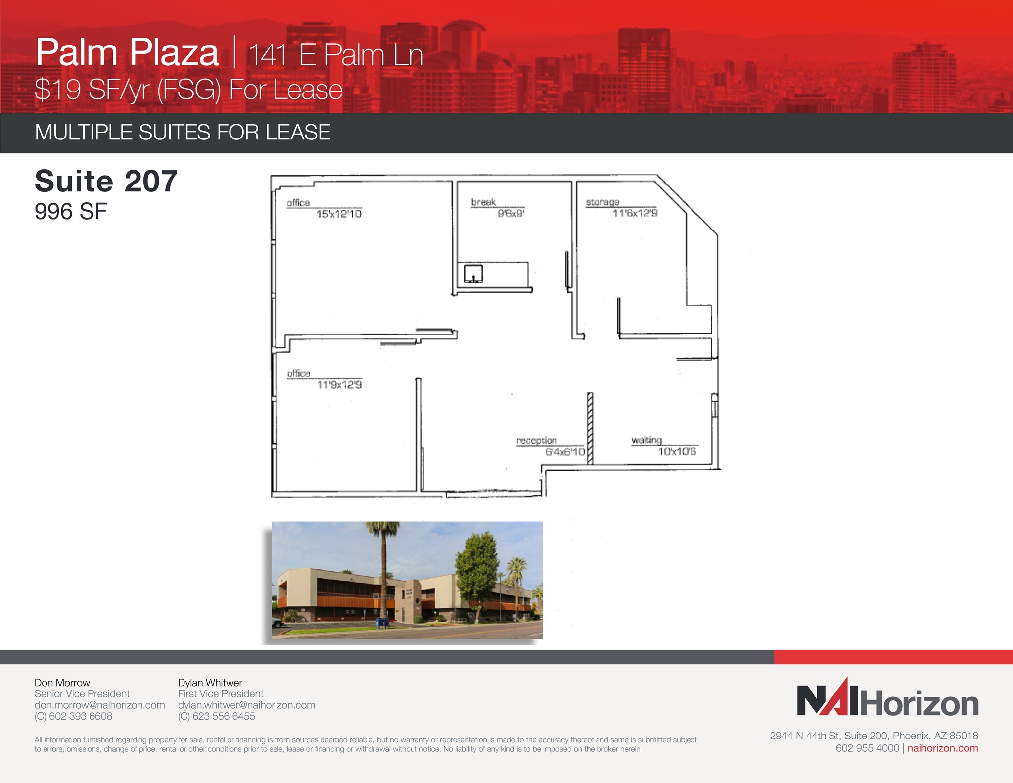 141 E Palm Ln, Phoenix, AZ for lease Site Plan- Image 1 of 1