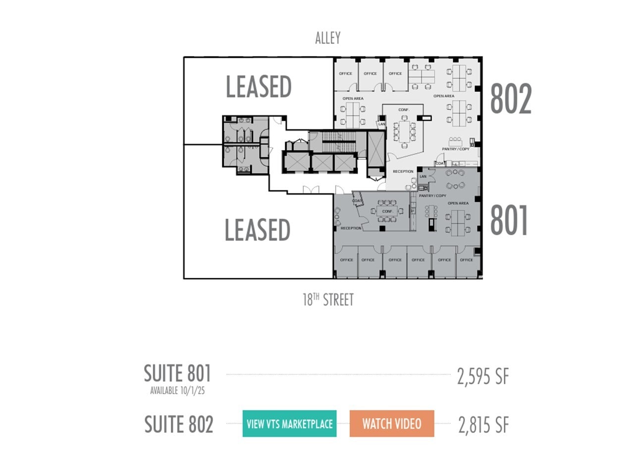 1015 18th St NW, Washington, DC à louer Plan d’étage- Image 1 de 1