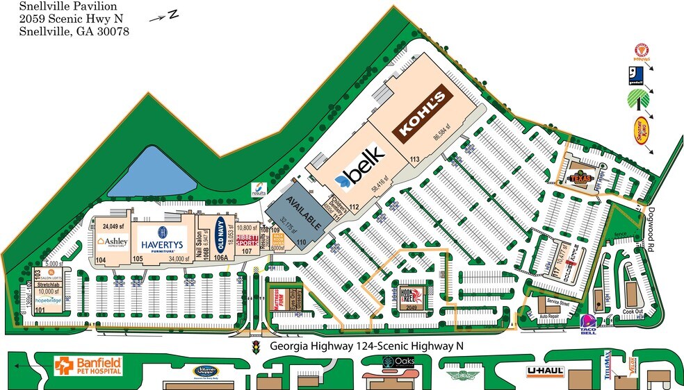 2059 Scenic Hwy, Snellville, GA à louer - Plan de site - Image 3 de 17