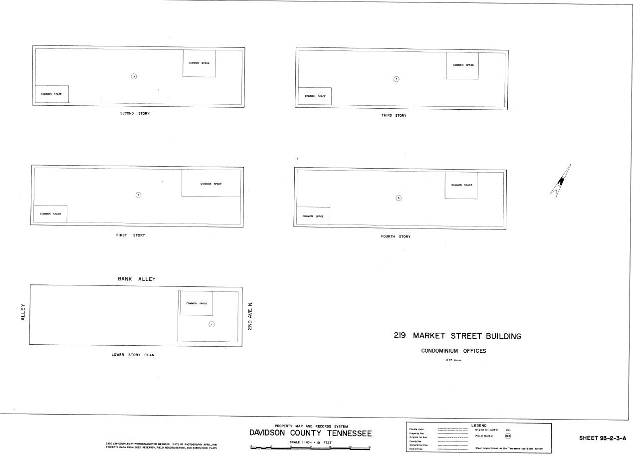 600 4th Ave N, Nashville, TN à vendre Plan cadastral- Image 1 de 1