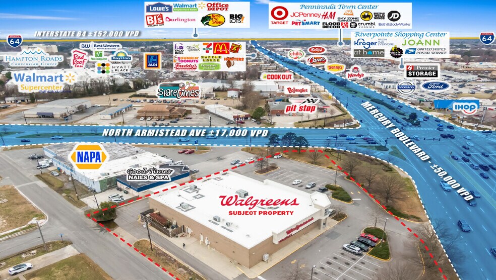 919 W Mercury Blvd, Hampton, VA à vendre - Photo du bâtiment - Image 2 de 3