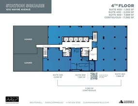1100 Wayne Ave, Silver Spring, MD à louer Plan d’étage- Image 2 de 2