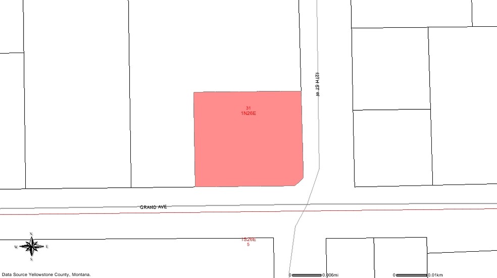 1201 Grand Ave, Billings, MT à louer - Plan cadastral - Image 2 de 2