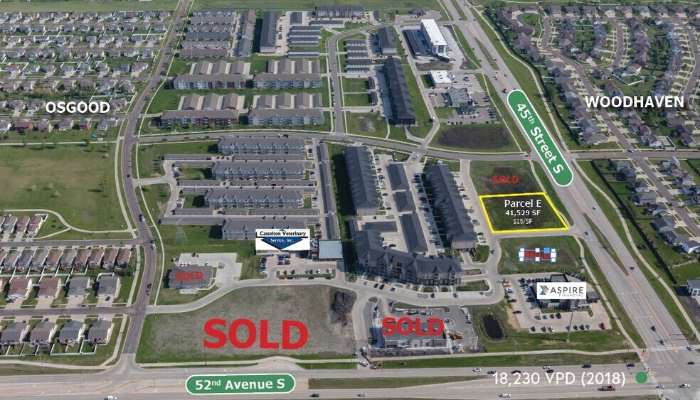 45th St S & 52nd Ave S, Fargo, ND à vendre - Photo du bâtiment - Image 1 de 1