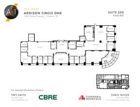 15601 Dallas Pky, Addison, TX à louer Plan d’étage- Image 1 de 1