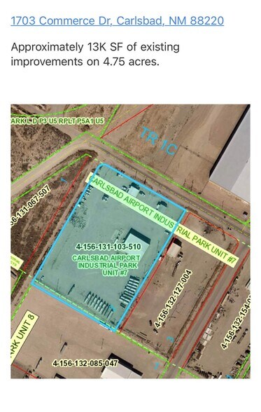 1703 Commerce Dr, Carlsbad, NM à vendre - Aérien - Image 2 de 2