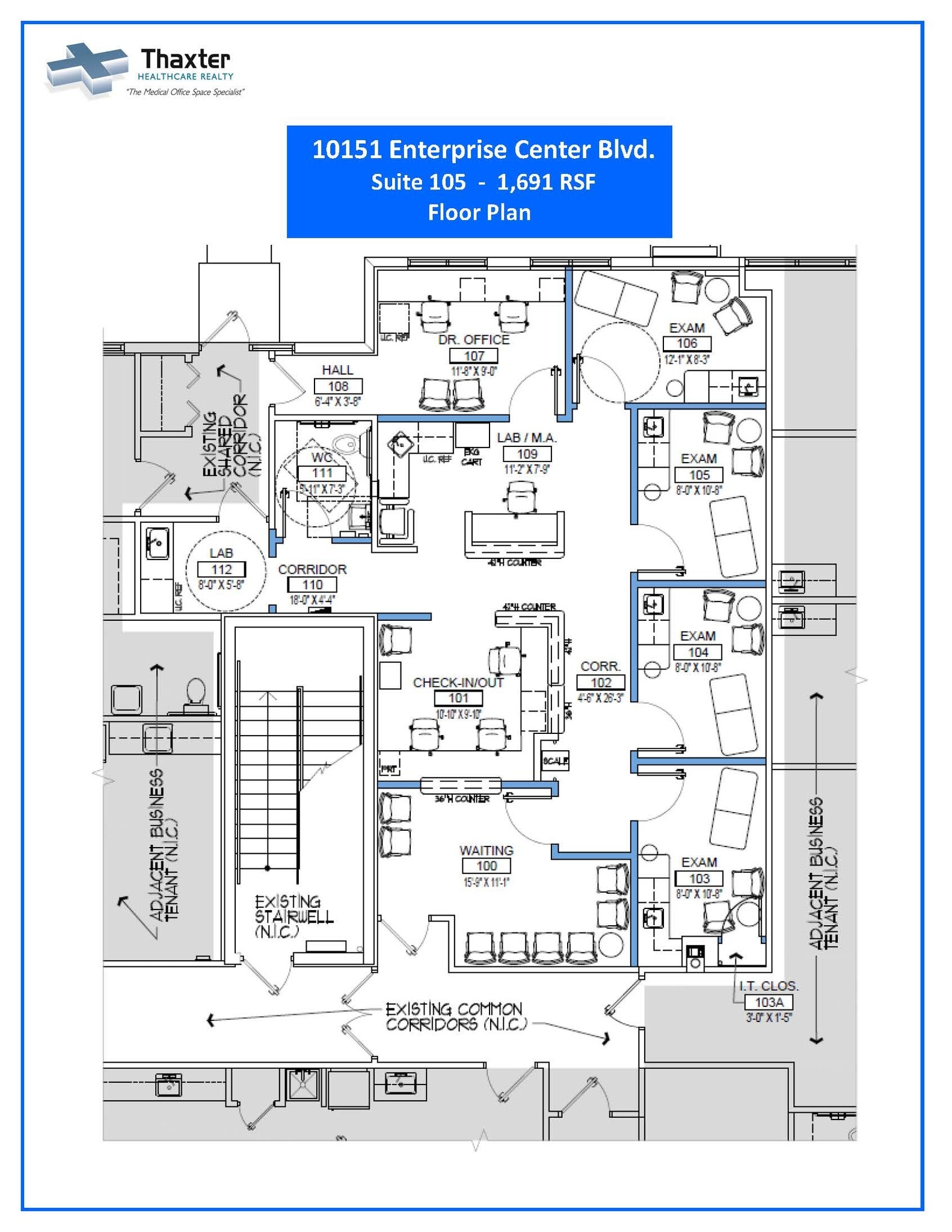 10151 Enterprise Center Blvd, Boynton Beach, FL à louer Plan d’étage- Image 1 de 1
