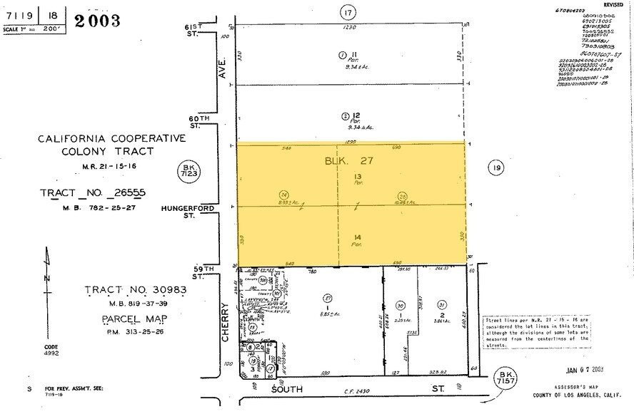 5910 Cherry Ave, Long Beach, CA à vendre - Plan cadastral - Image 3 de 3