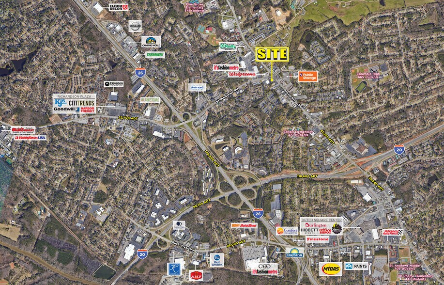 3055 Broad River Rd, Columbia, SC à louer - Aérien - Image 2 de 5