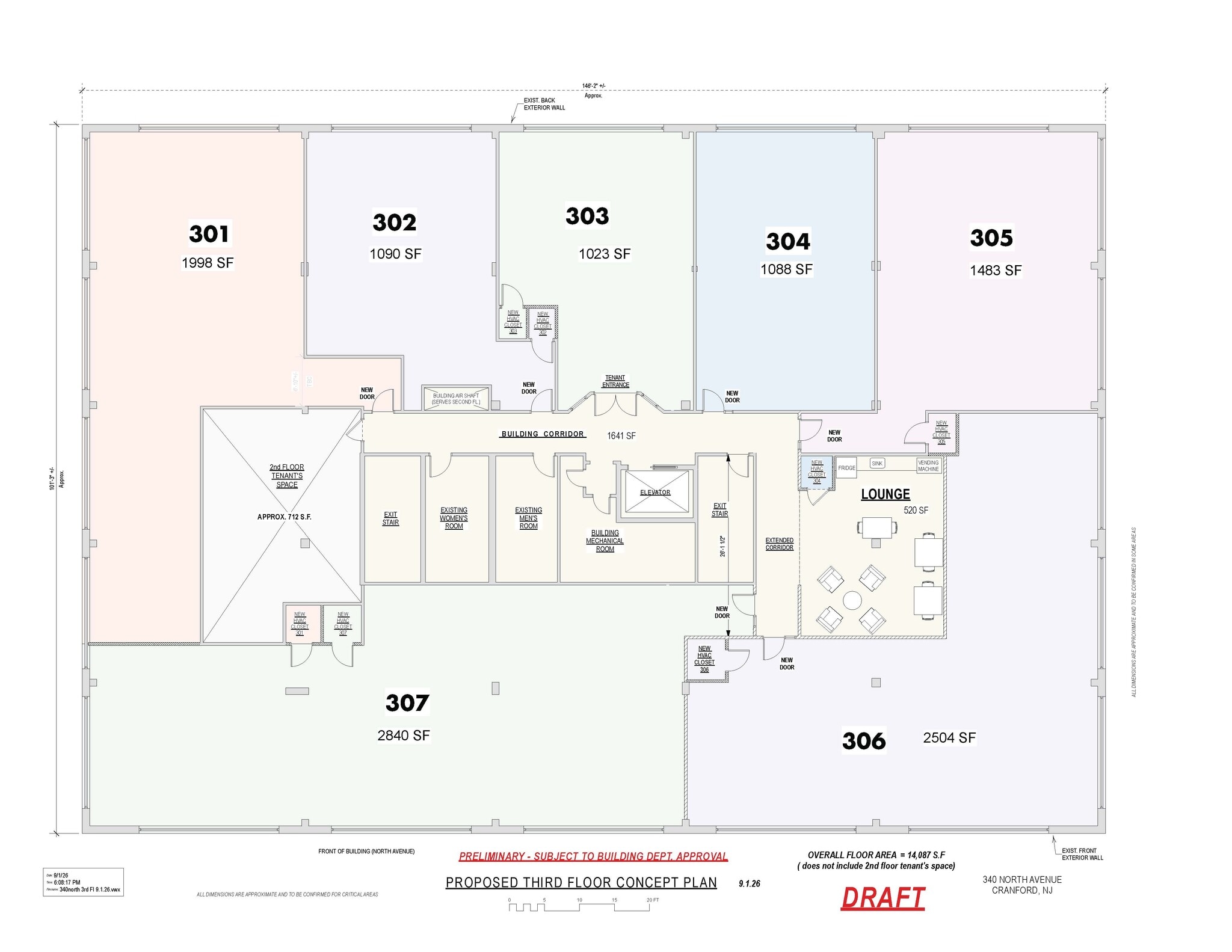 340 North Ave E, Cranford, NJ for lease Floor Plan- Image 1 of 1