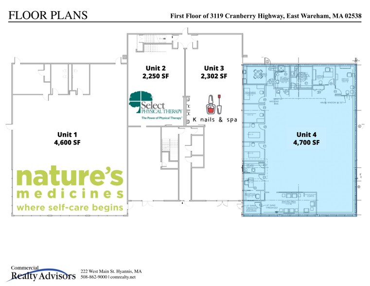 3119 Cranberry Hwy, East Wareham, MA à louer - Plan d’étage - Image 3 de 4