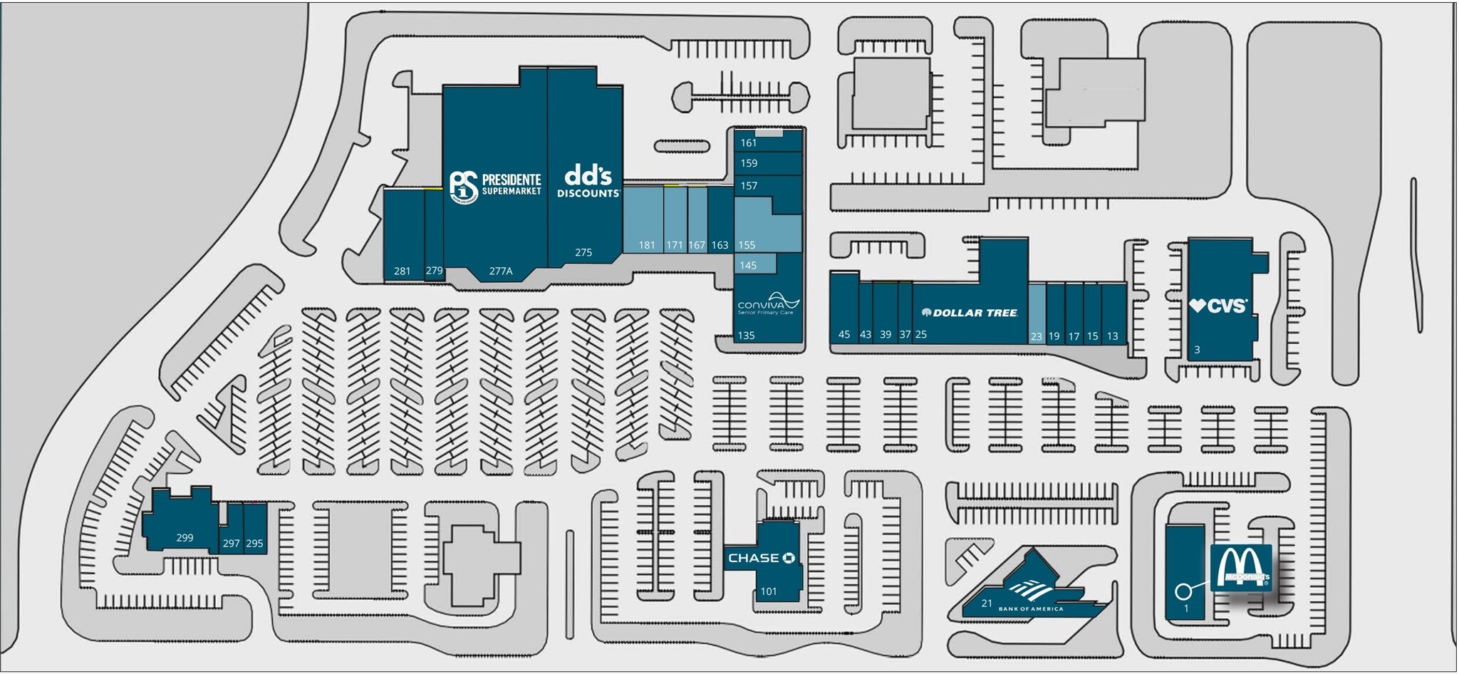 1-299 S Pompano Pky, Pompano Beach, FL for lease Site Plan- Image 1 of 1