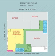 210 Eleventh Ave, New York, NY for lease Floor Plan- Image 1 of 1