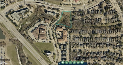 San Jacinto Pl., Plano, TX - AERIAL map view