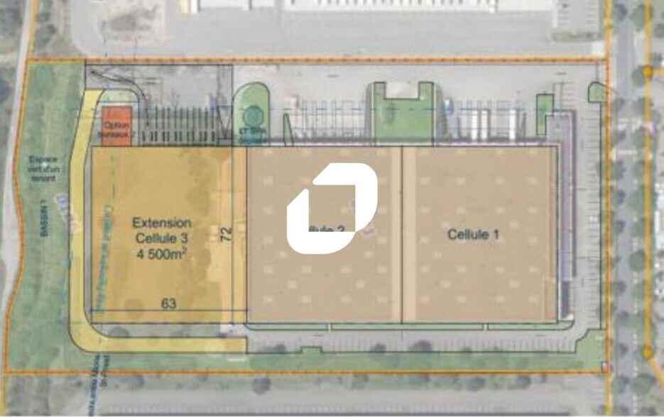 Industrial in Saint-Priest for lease - Site Plan - Image 3 of 3