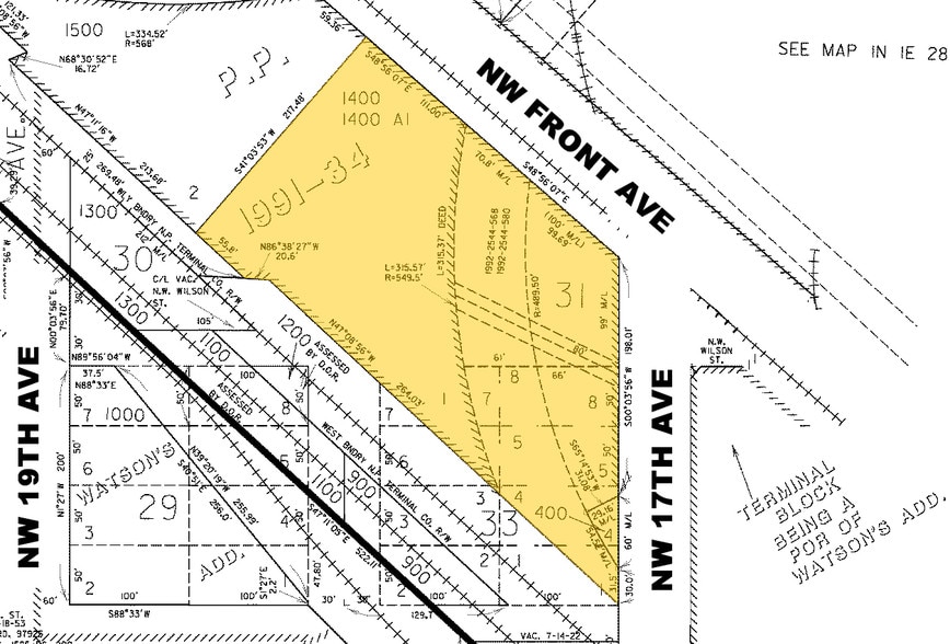 2121-2181 NW Front Ave, Portland, OR à louer - Plan cadastral - Image 2 de 9