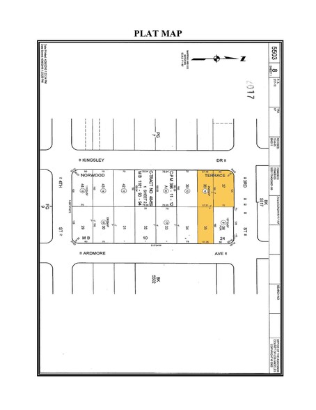 304 S Kingsley Dr, Los Angeles, CA for sale - Plat Map - Image 2 of 2