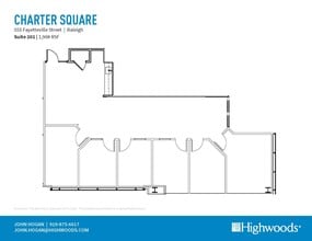 555 Fayetteville St, Raleigh, NC à louer Plan d’étage- Image 2 de 2