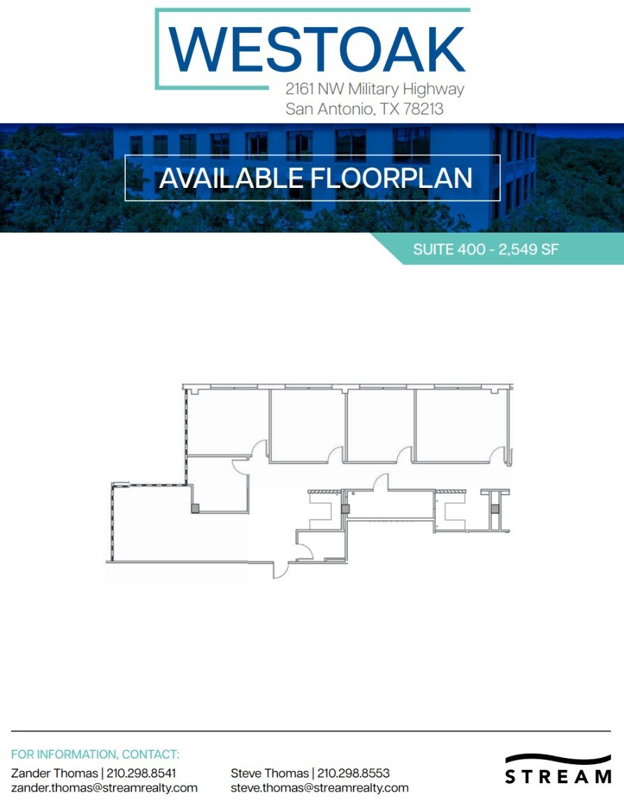 2161 NW Military Hwy, San Antonio, TX for lease Floor Plan- Image 1 of 1