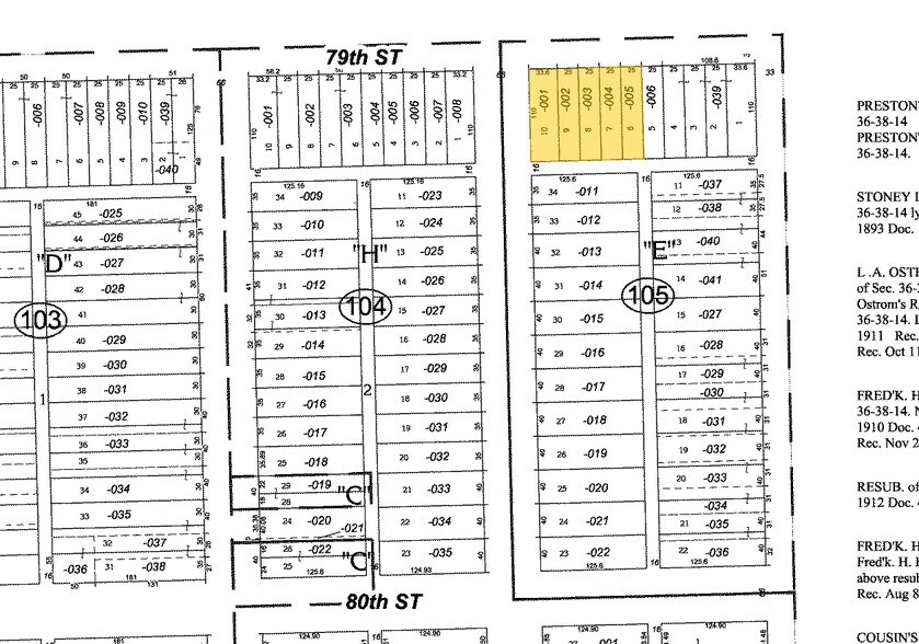 1935 E 79th St, Chicago, IL à louer - Plan cadastral - Image 2 de 6