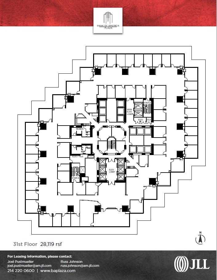 901 Main St, Dallas, TX à louer Plan d’étage- Image 1 de 1