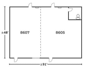 8601-8607 E Apache Trl, Mesa, AZ for lease Floor Plan- Image 1 of 1