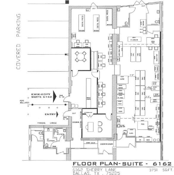 6166-6176 Sherry Ln, Dallas, TX à louer - Plan d’étage - Image 2 de 10