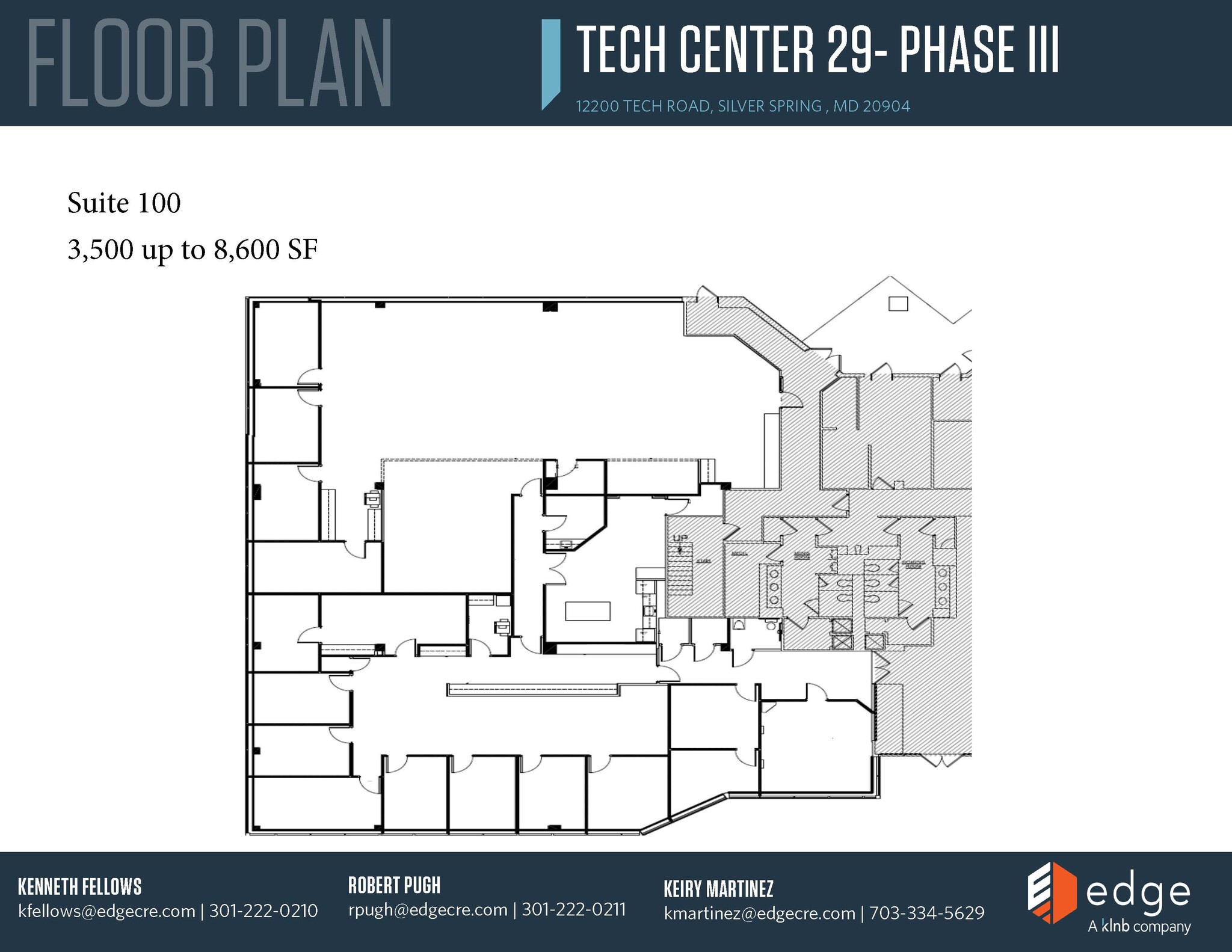 12200 Tech Rd, Silver Spring, MD à louer Plan d  tage- Image 1 de 1