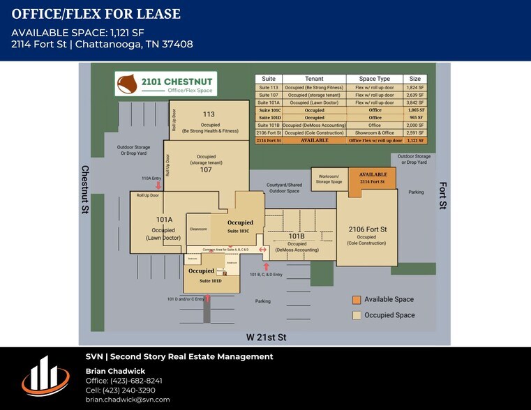2101 Chestnut St, Chattanooga, TN à louer - Plan de site - Image 2 de 23