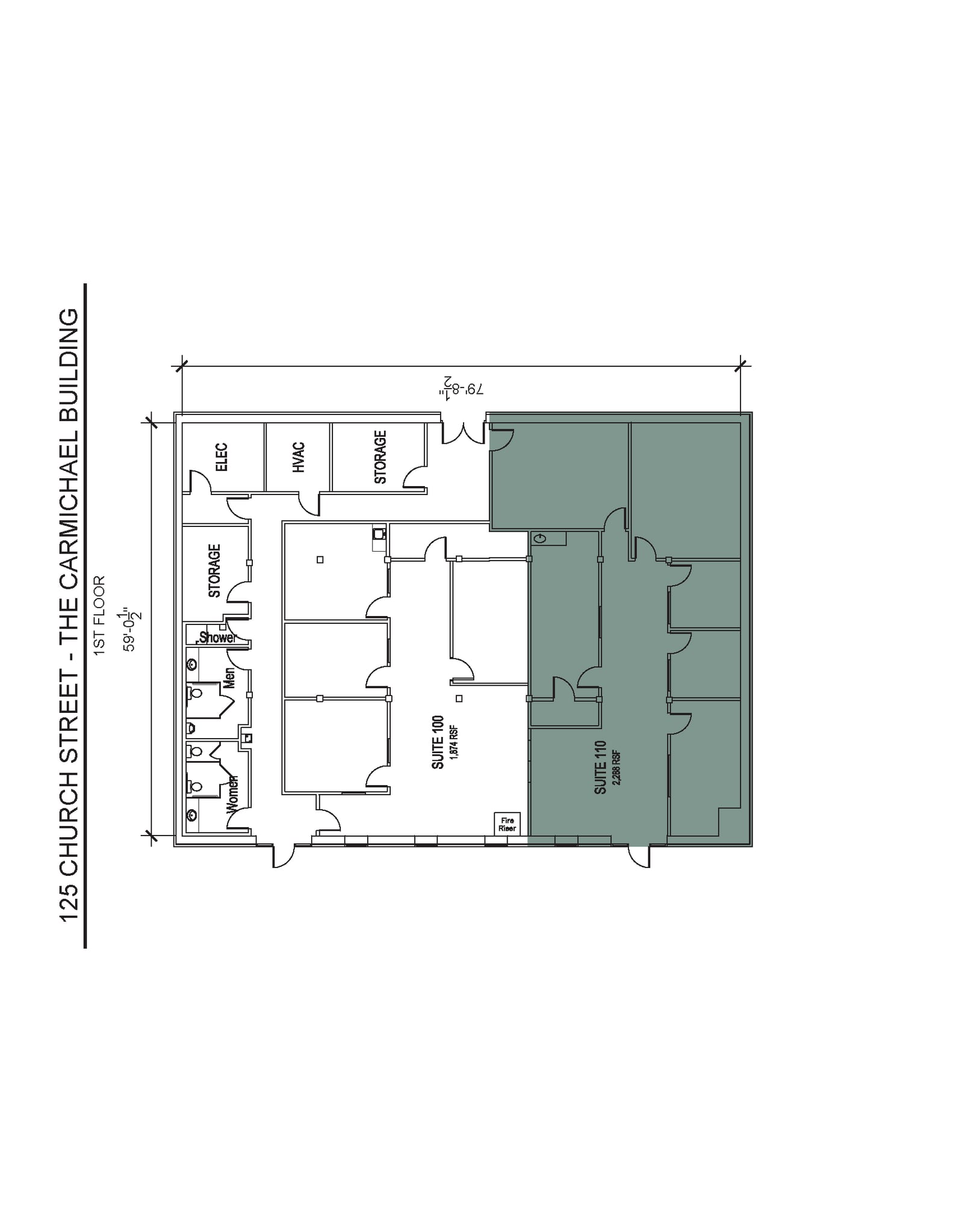 113 Church St, Marietta, GA à louer Plan d’étage- Image 1 de 1