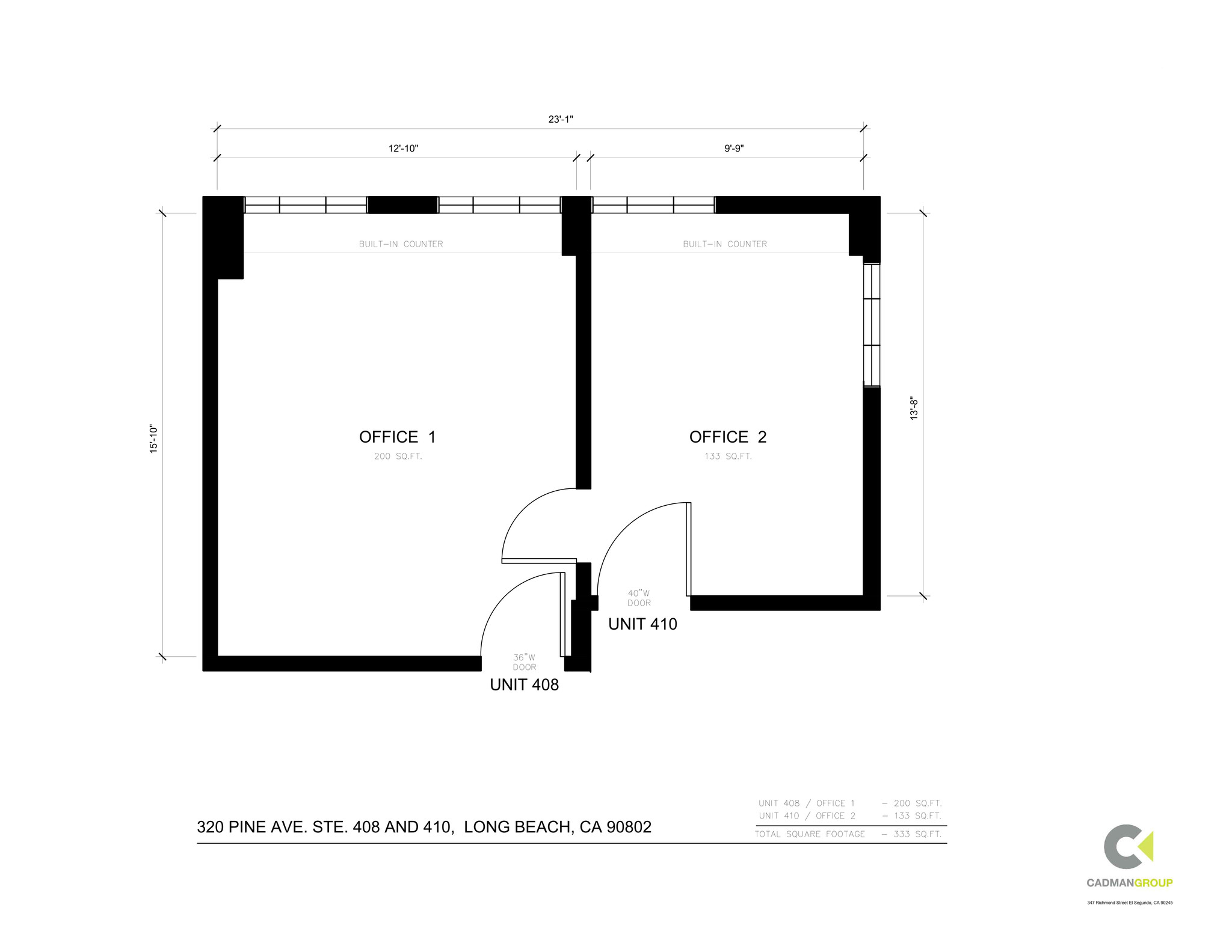 320 Pine Ave, Long Beach, CA à louer Plan de site- Image 1 de 1