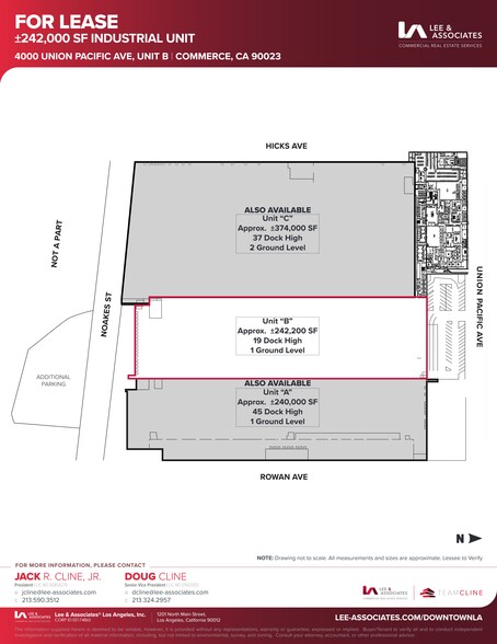 4000 Union Pacific Ave, Commerce, CA for lease - Site Plan - Image 1 of 3