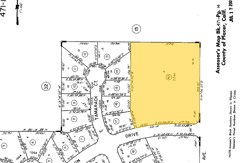1082 Sunrise Ave, Roseville, CA for lease - Plat Map - Image 3 of 5