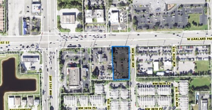 3100 NW 30th Ave, Oakland Park, FL - AERIAL  map view