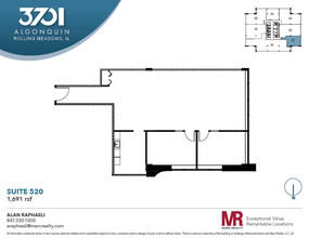 3701 Algonquin Rd, Rolling Meadows, IL à louer Plan d’étage- Image 1 de 3