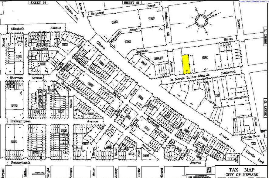 777-779 Martin Luther King Jr Blvd, Newark, NJ for sale - Plat Map - Image 2 of 2