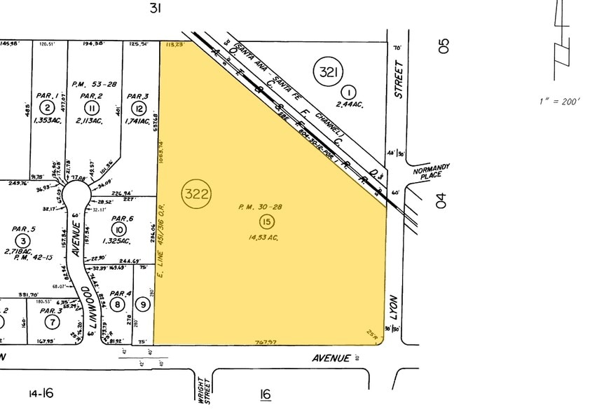 1505-1515 E McFadden Ave, Santa Ana, CA for lease - Plat Map - Image 2 of 4